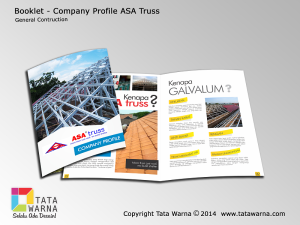 Desain Company Profile - Booklet - Perusahaan General Contruction - Asa Truss